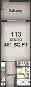 Floor plan — Studio
