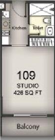 Floor plan — Studio