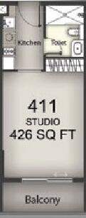 Floor plan — Studio