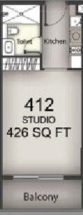 Floor plan — Studio