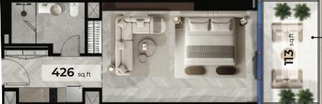 Floor plan — Studio