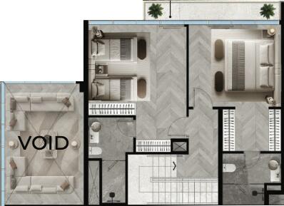 Floor plan — 2 BR
