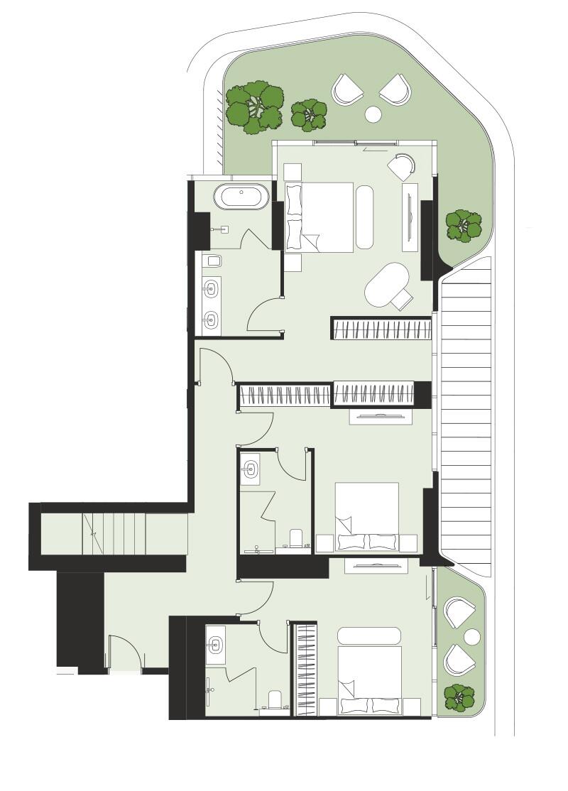 Floor plan — 4 BR