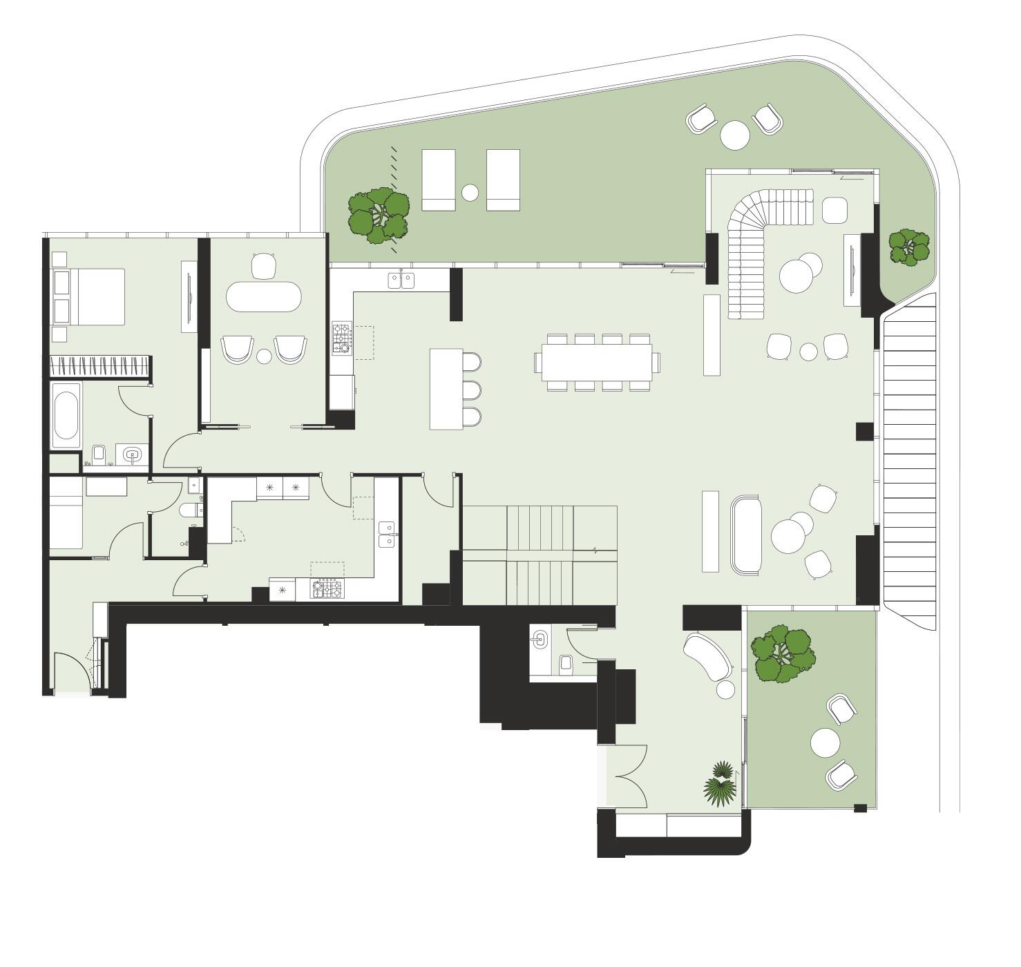 Floor plan — 4 BR