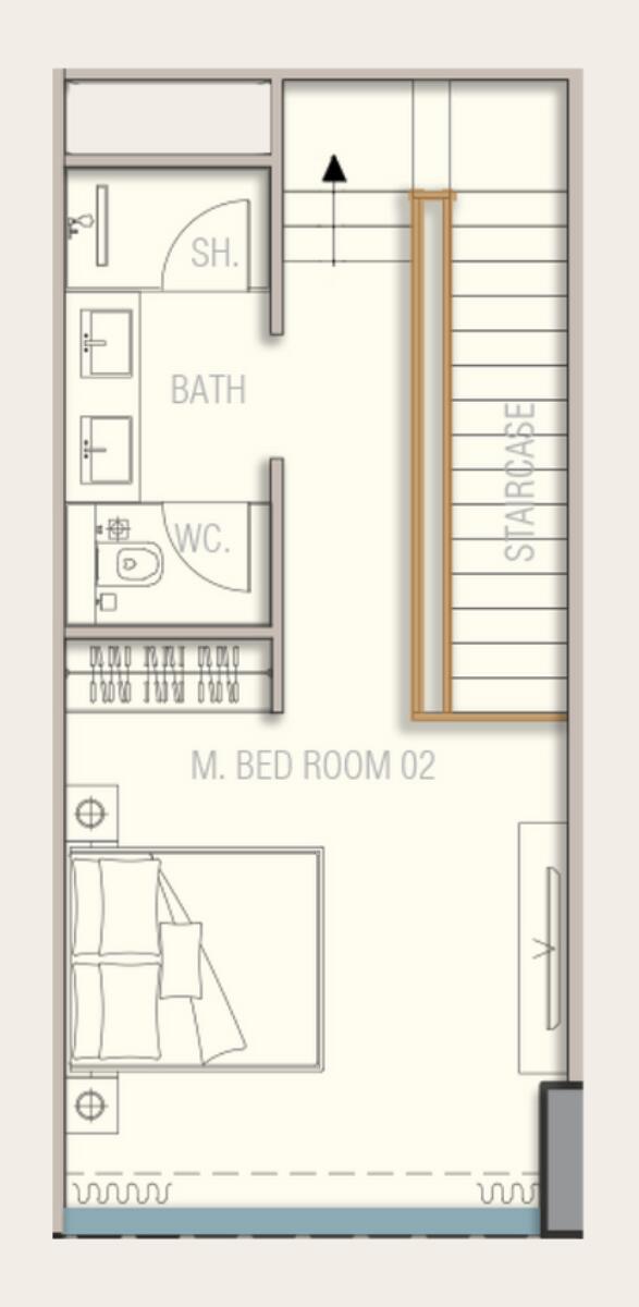 Floor plan — 1 BR
