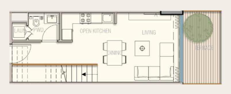 Floor plan — 1 BR