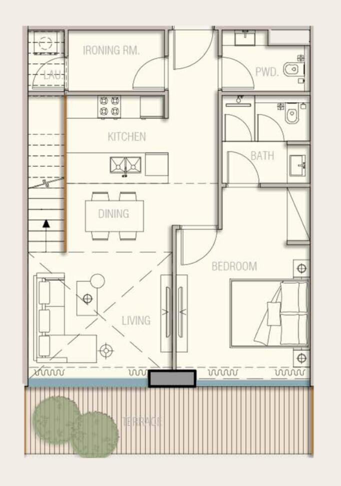 Floor plan — 2 BR