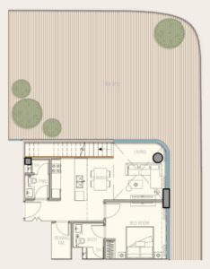 Floor plan — 2 BR