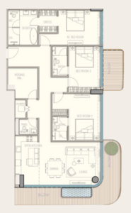 Floor plan — 3 BR