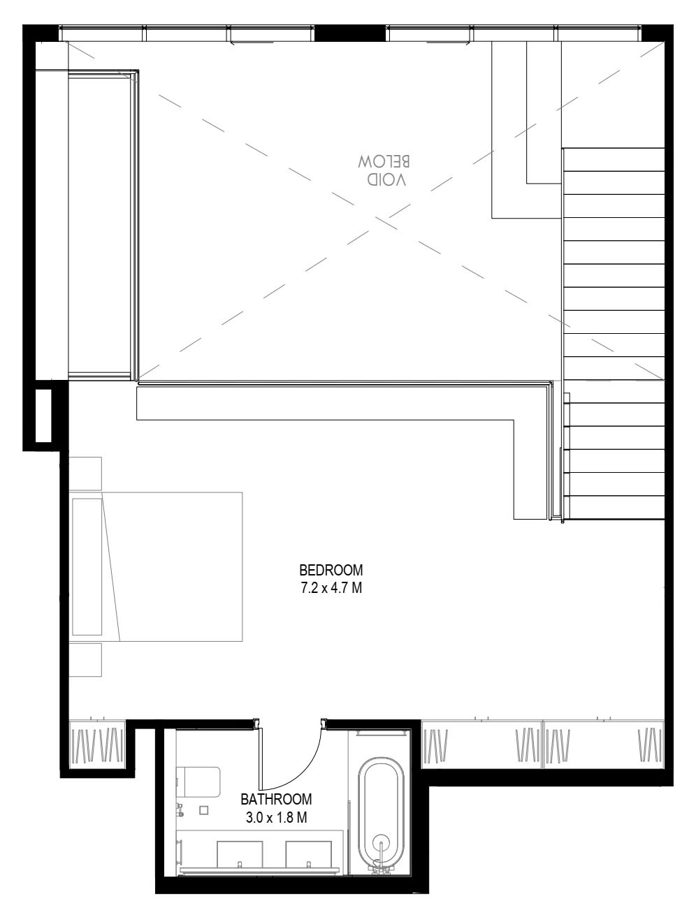 Floor plan — 1 BR