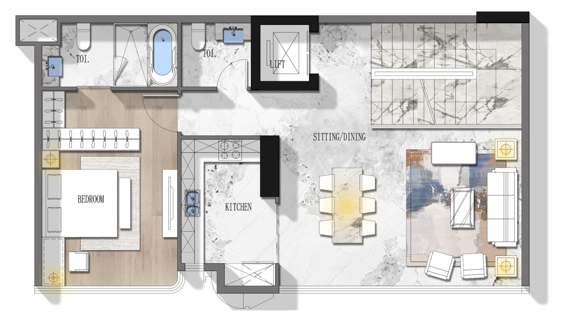 Floor plan — 3 BR