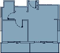 Floor plan — 1 BR
