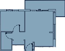 Floor plan — 1 BR
