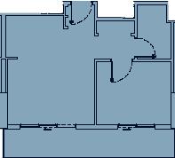 Floor plan — 1 BR