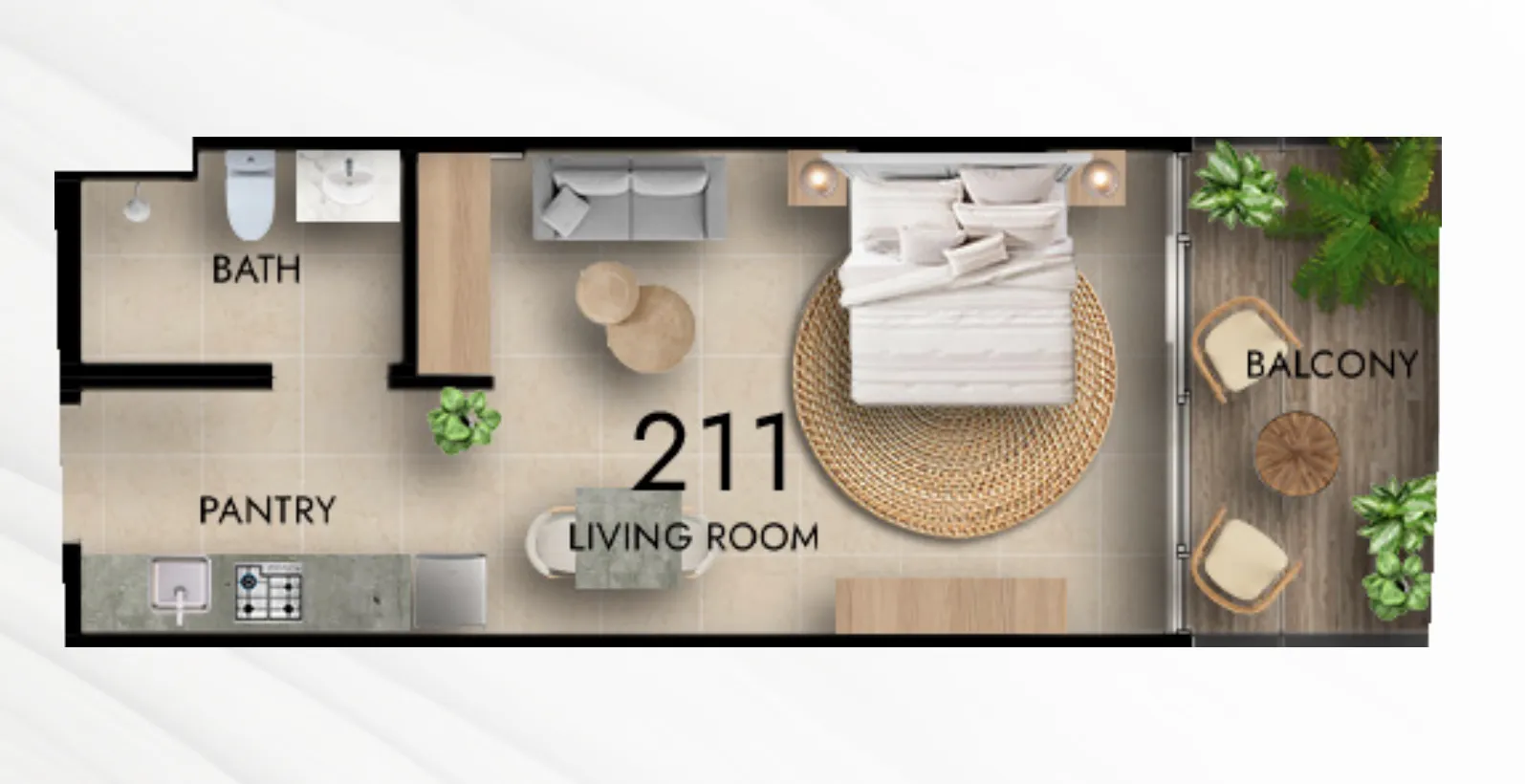 Floor plan — Studio