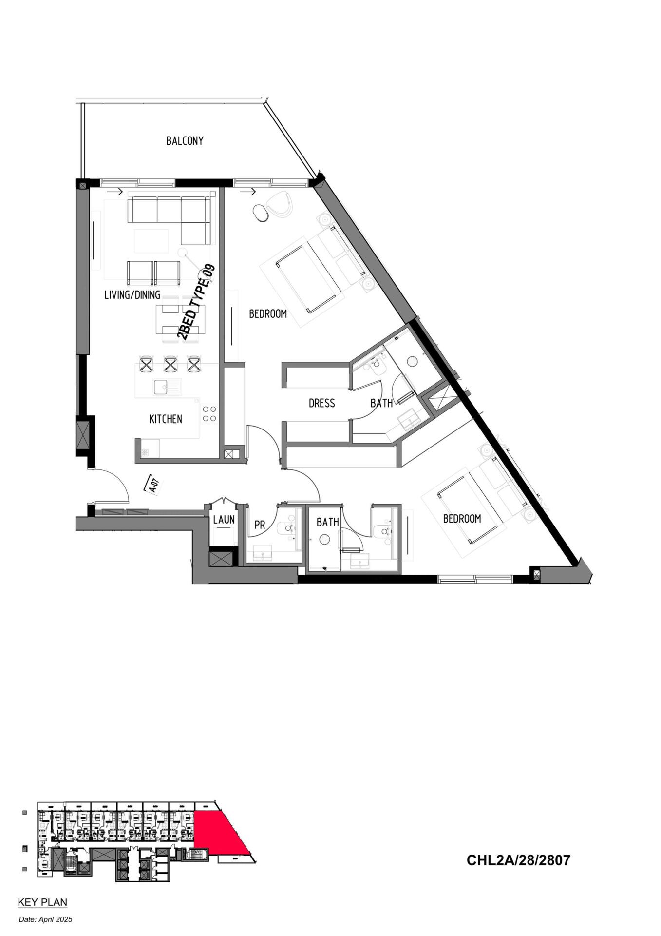 Floor plan — 2 BR
