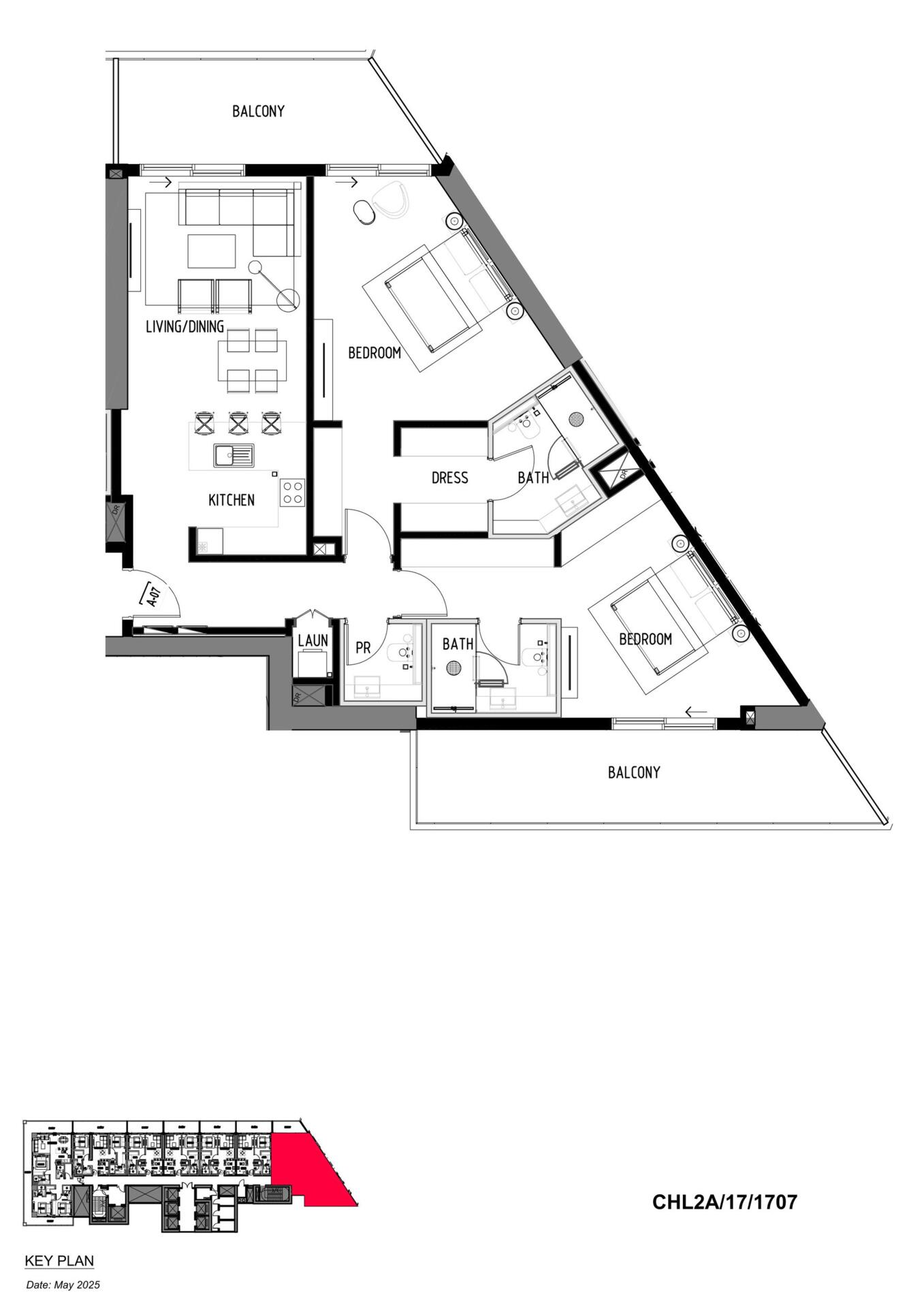 Floor plan — 2 BR