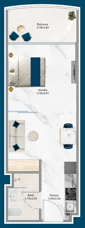 Floor plan — Studio