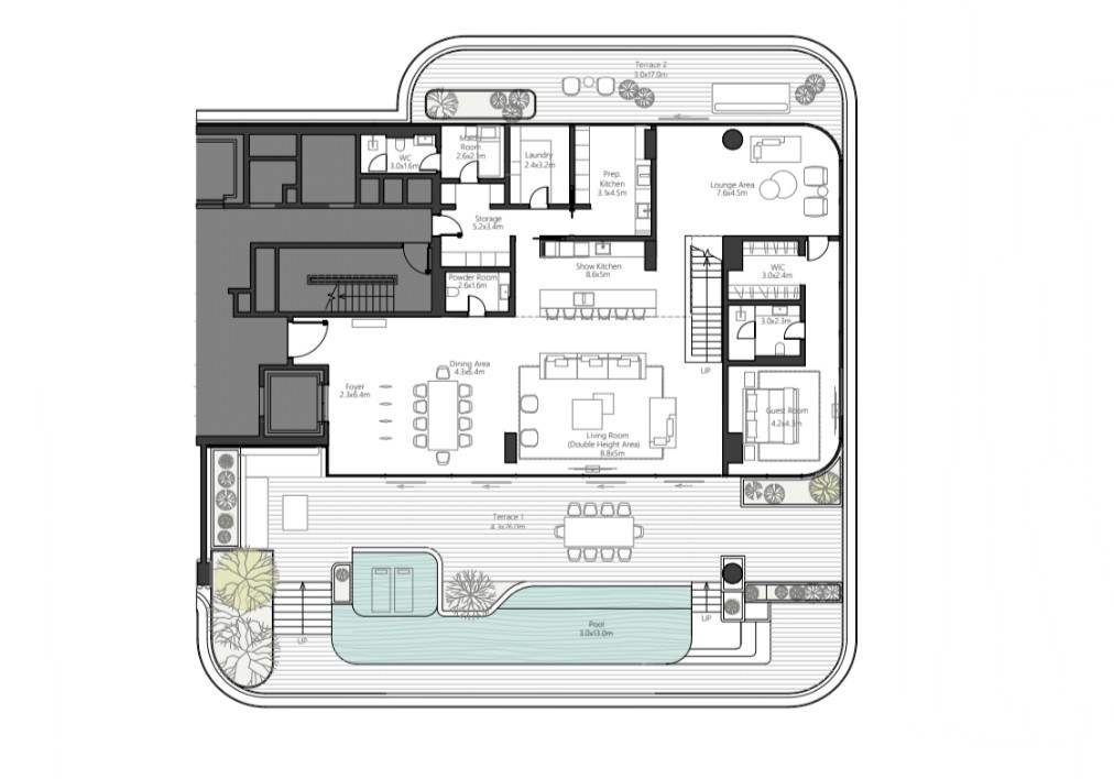 Floor plan — 4 BR