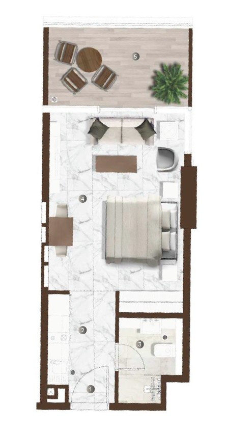 Floor plan — Studio