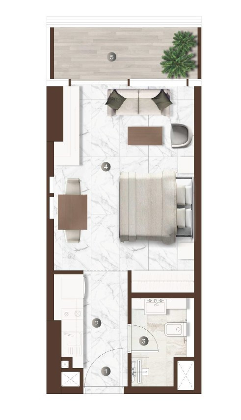 Floor plan — Studio