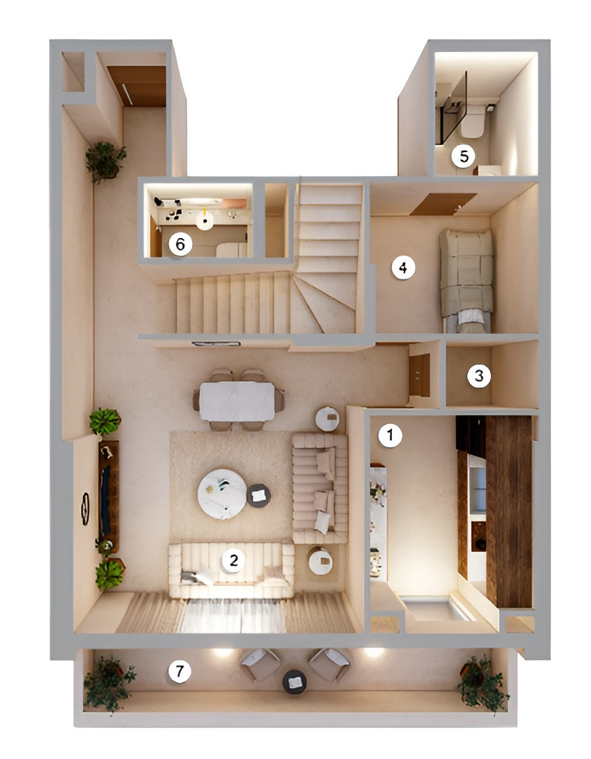Floor plan — 2 BR