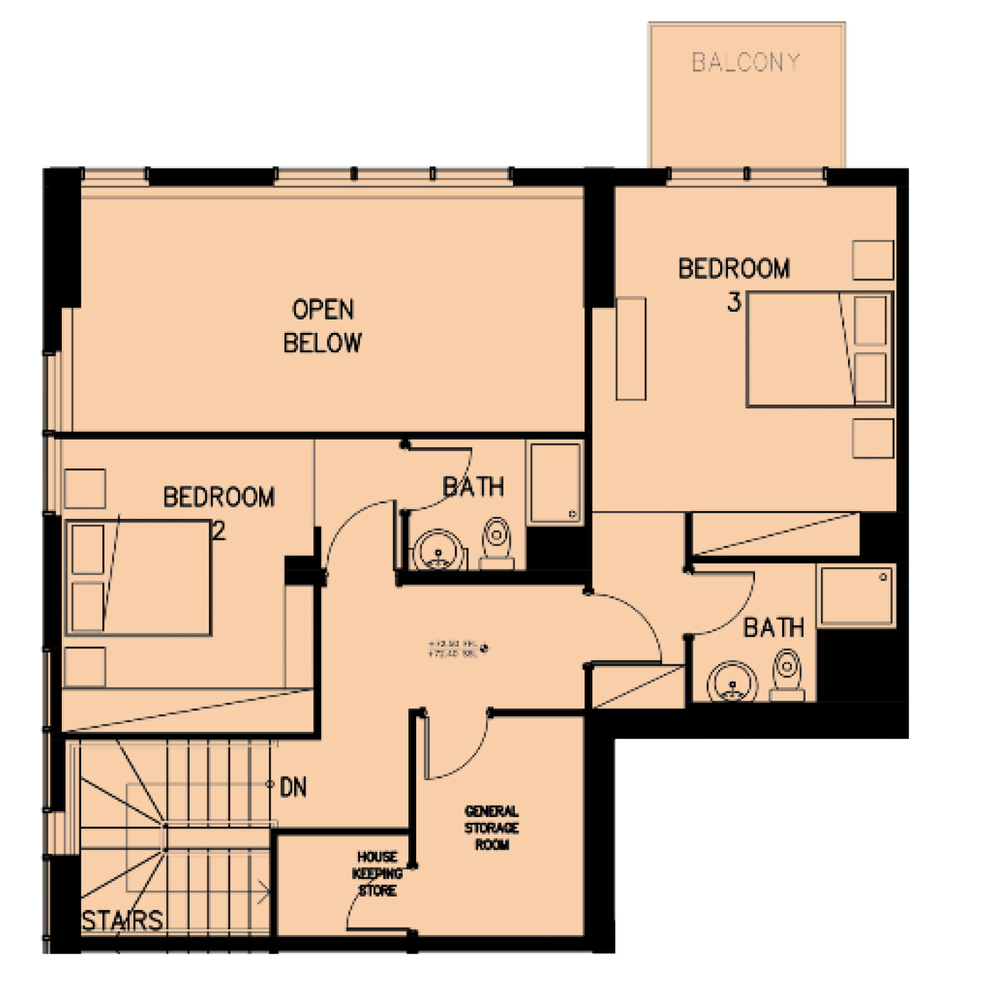 Floor plan — 3 BR