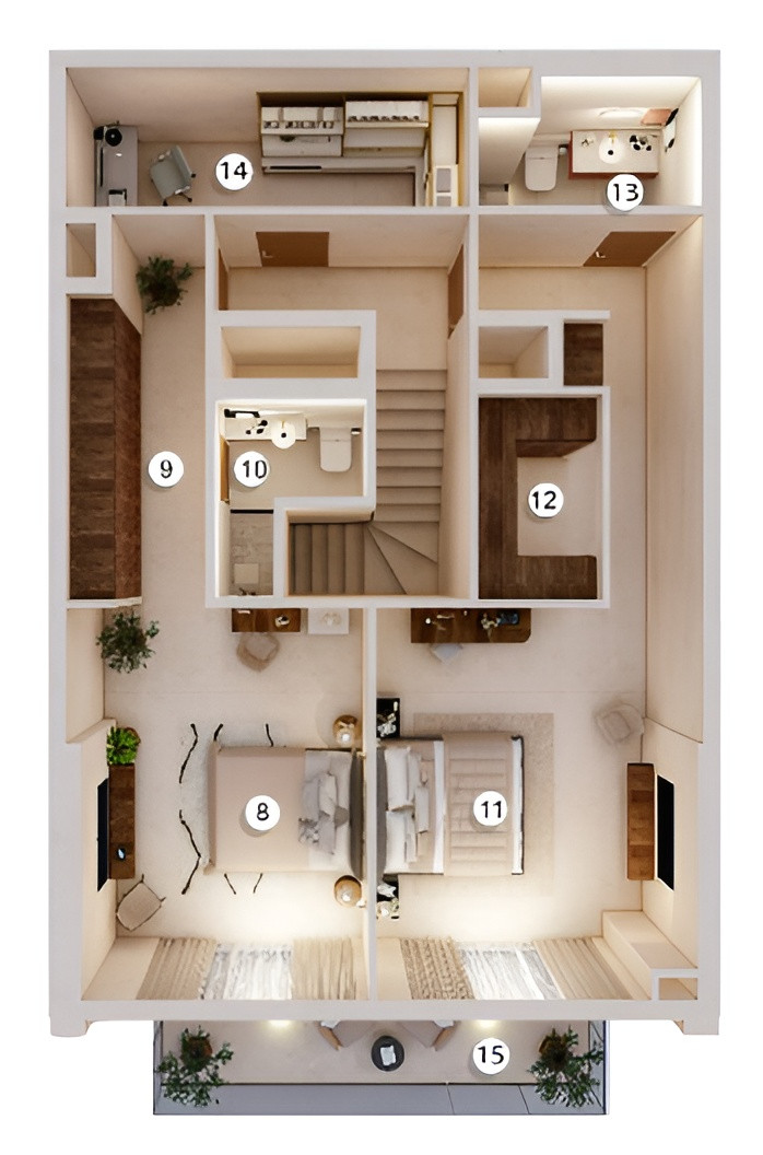 Floor plan — 2 BR