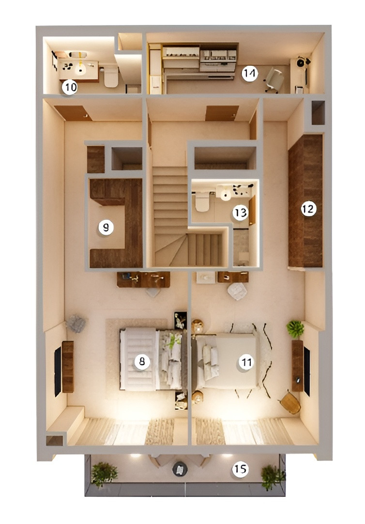 Floor plan — 2 BR