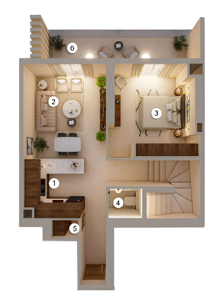 Floor plan — 3 BR