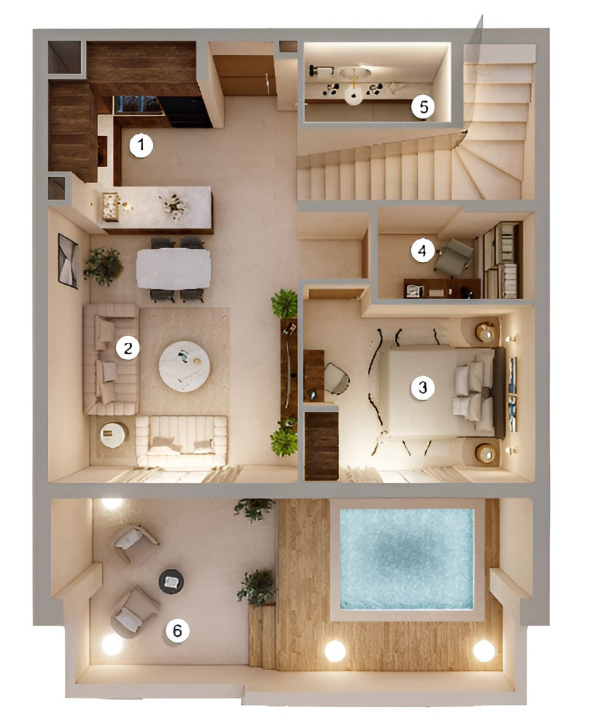 Floor plan — 3 BR