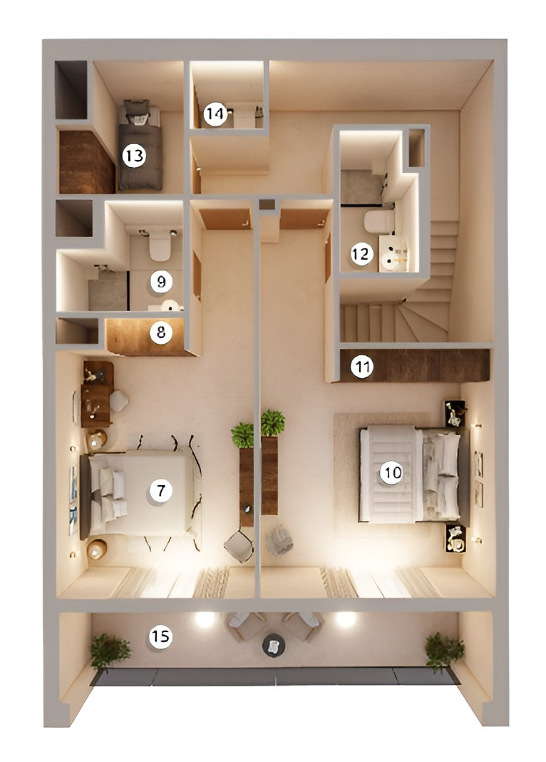 Floor plan — 3 BR