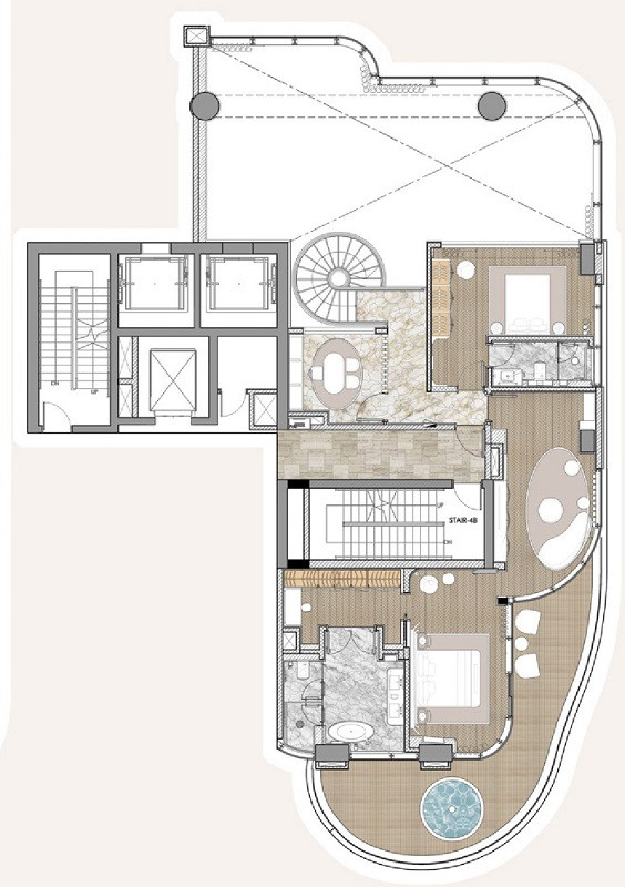 Floor plan — 5 BR