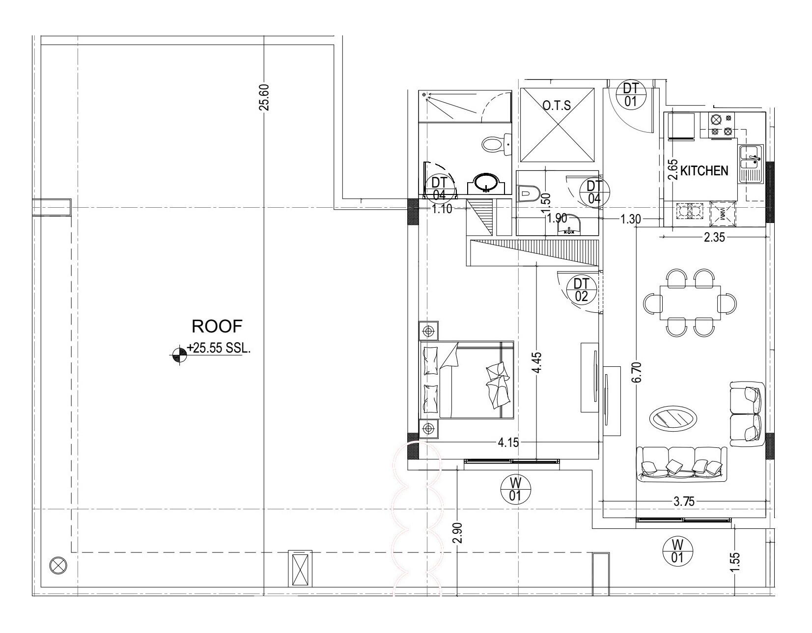 Floor plan — 1 BR