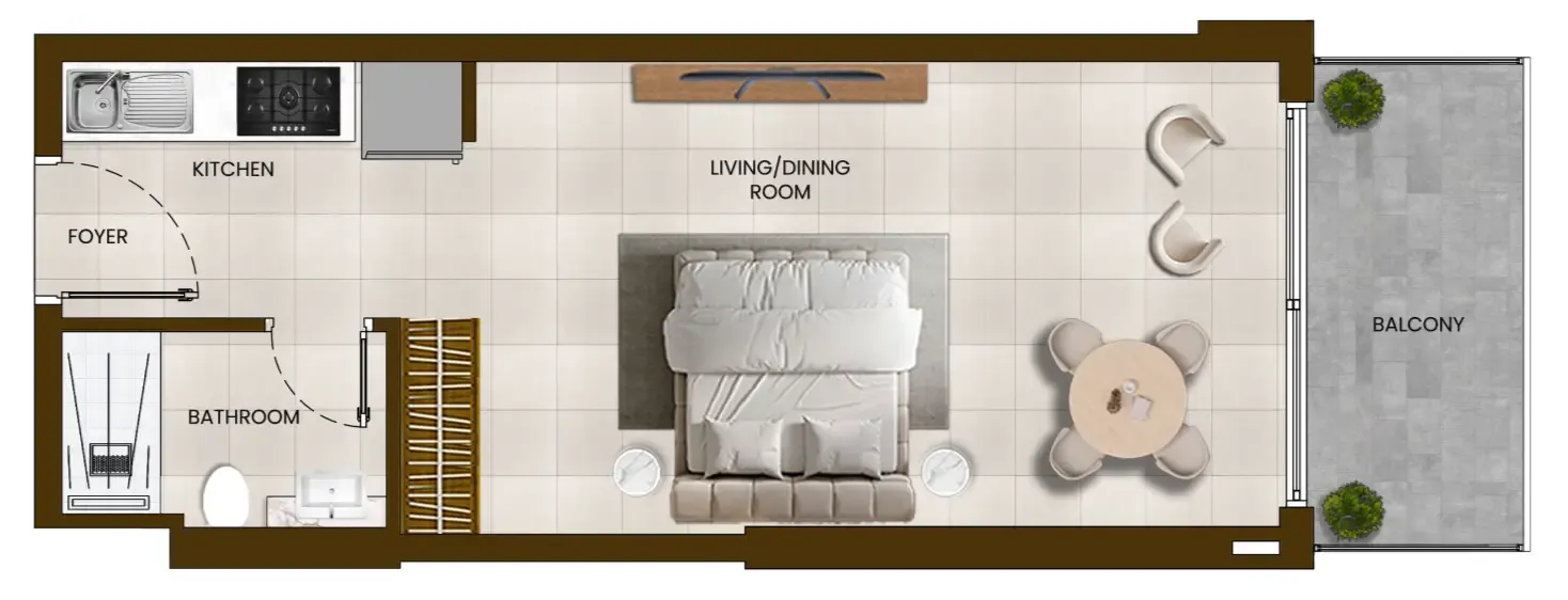 Floor plan — Studio
