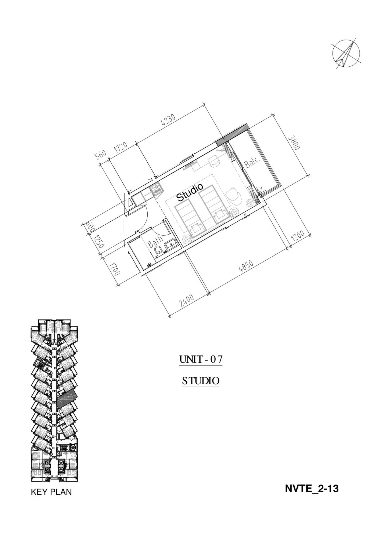 Floor plan — Studio