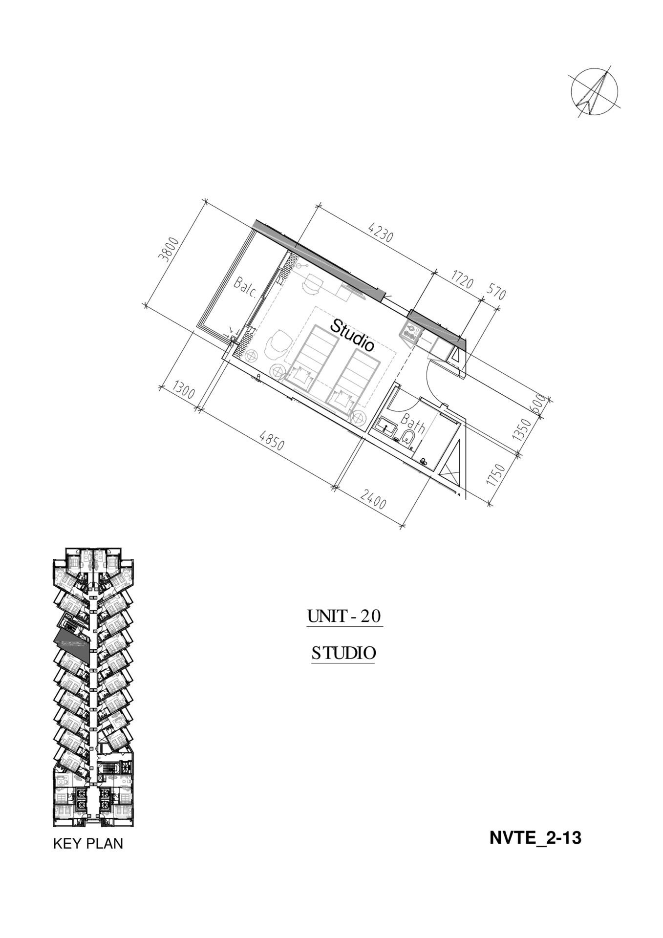 Floor plan — Studio