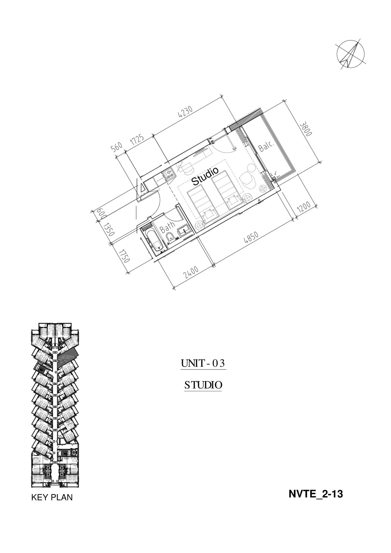 Floor plan — Studio
