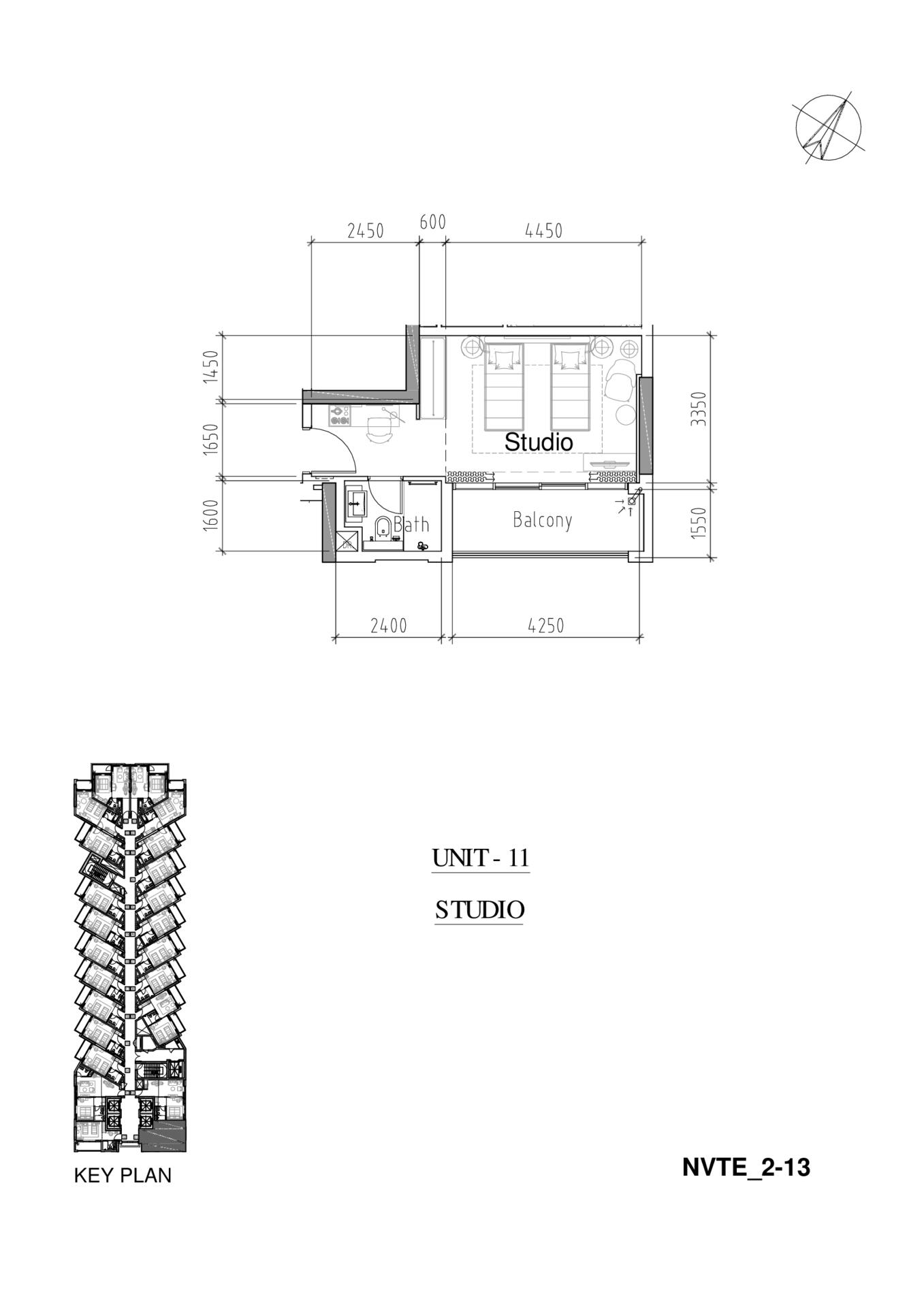 Floor plan — Studio