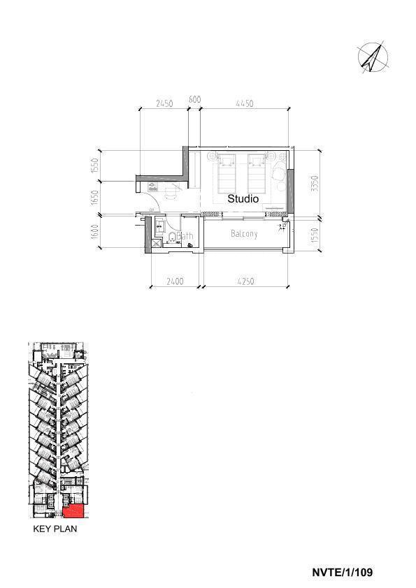 Floor plan — Studio