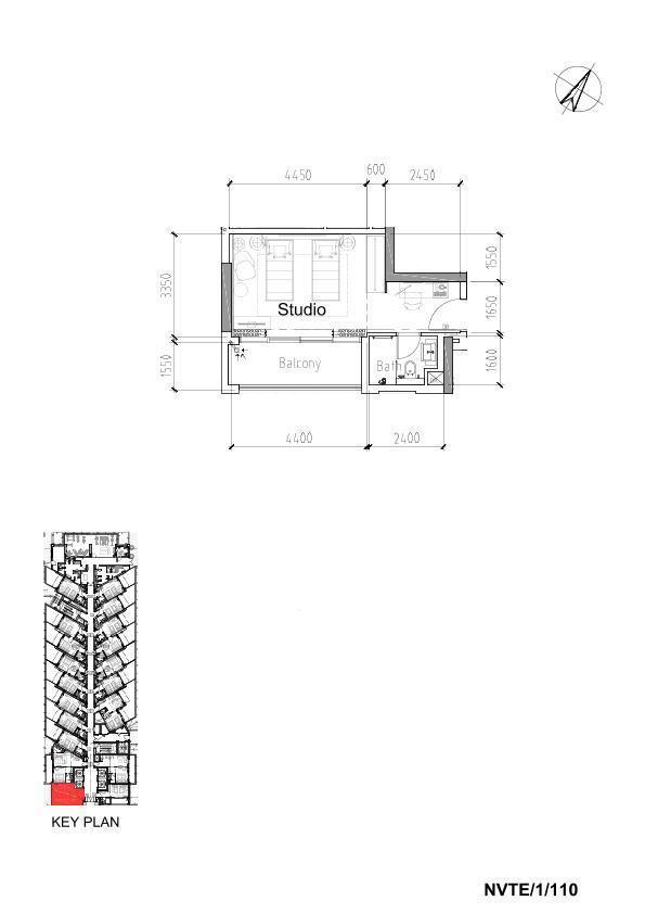Floor plan — Studio