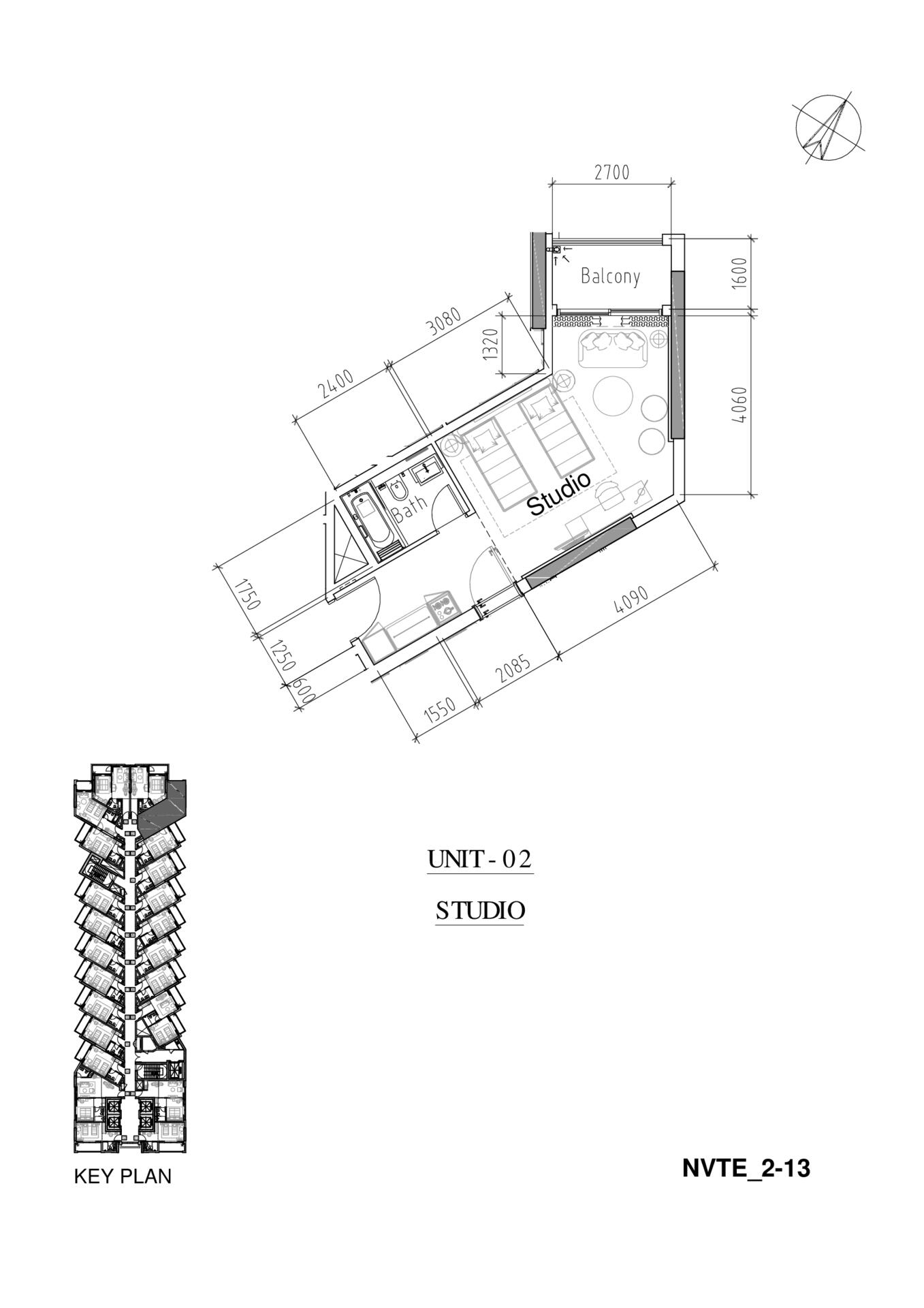 Floor plan — Studio