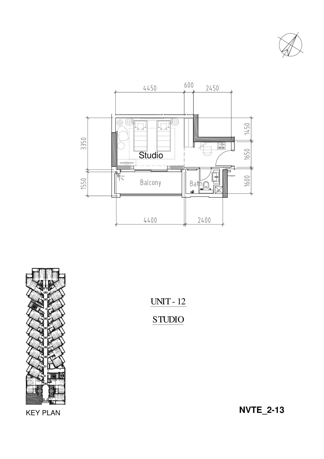 Floor plan — Studio
