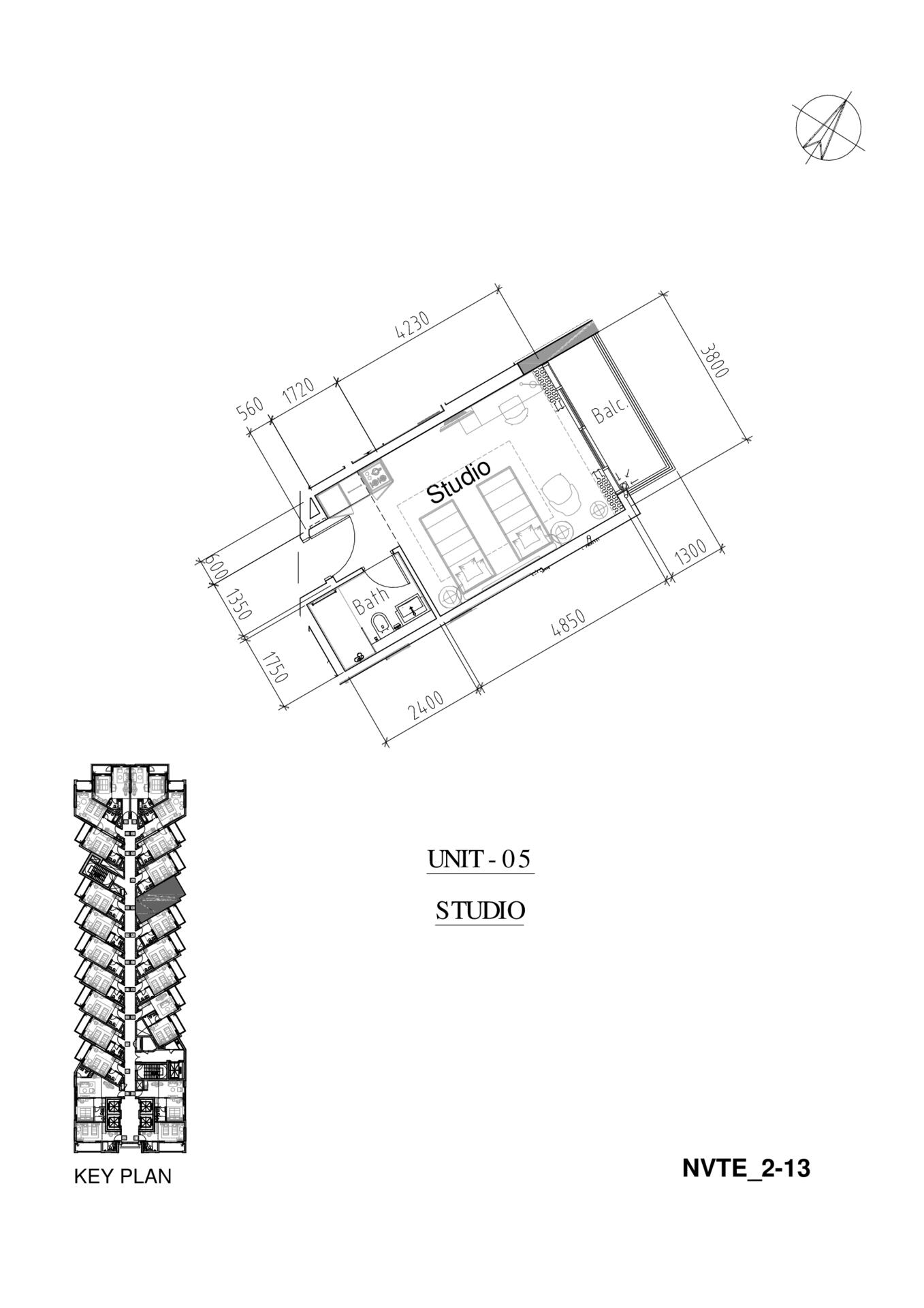 Floor plan — Studio