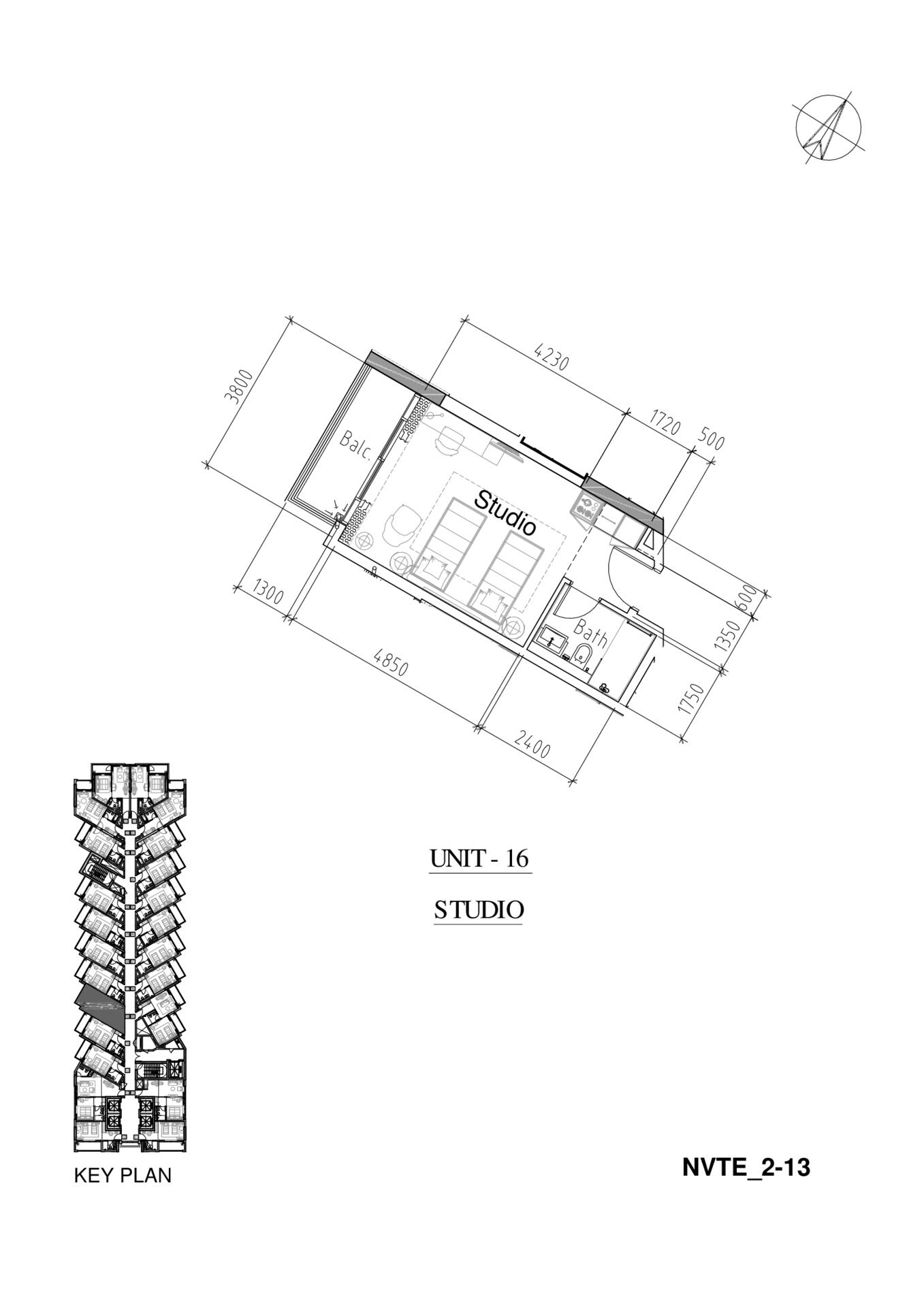 Floor plan — Studio