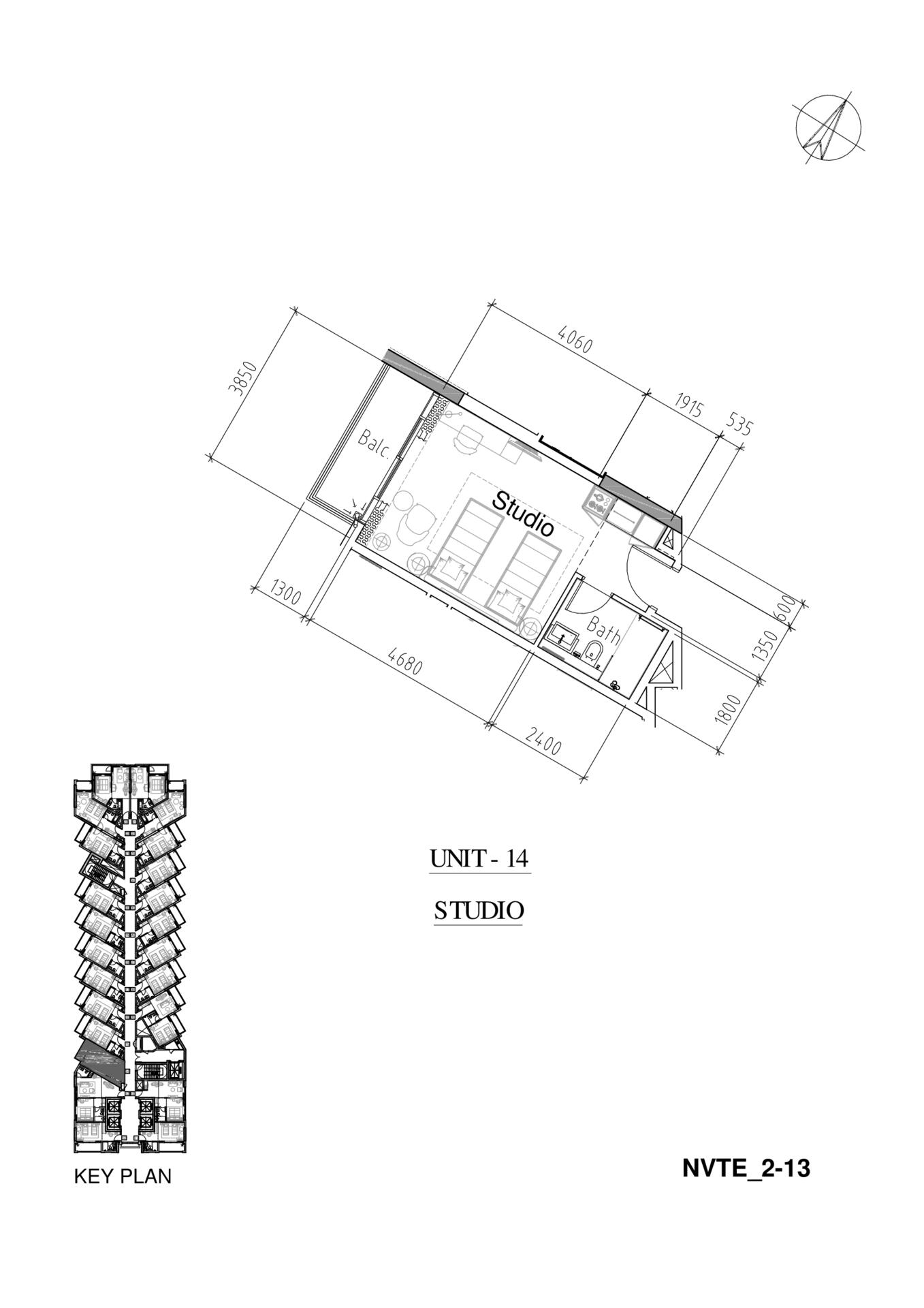 Floor plan — Studio