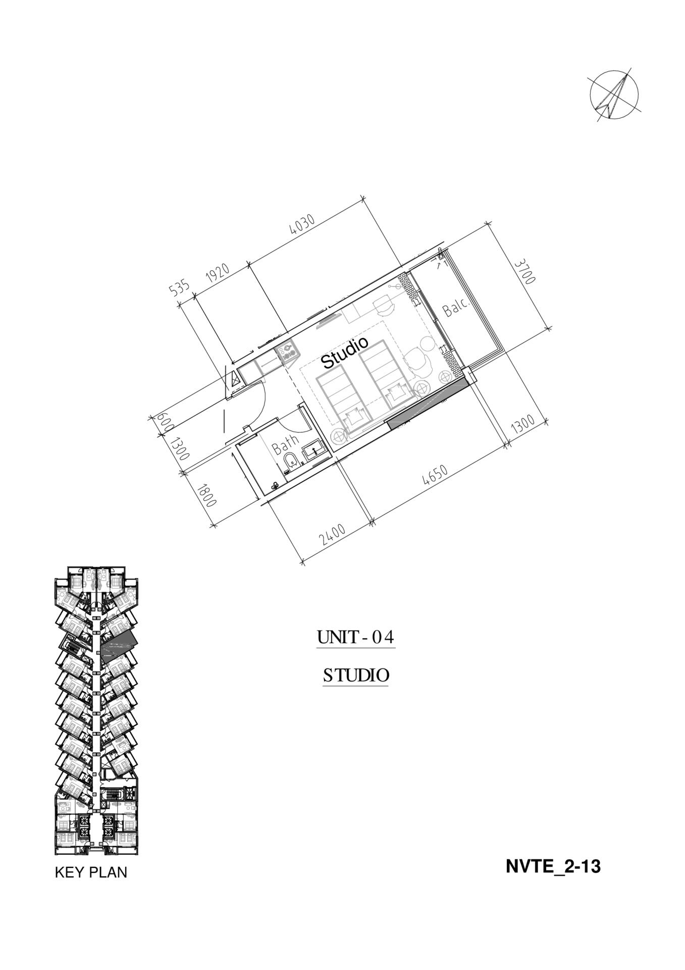 Floor plan — Studio