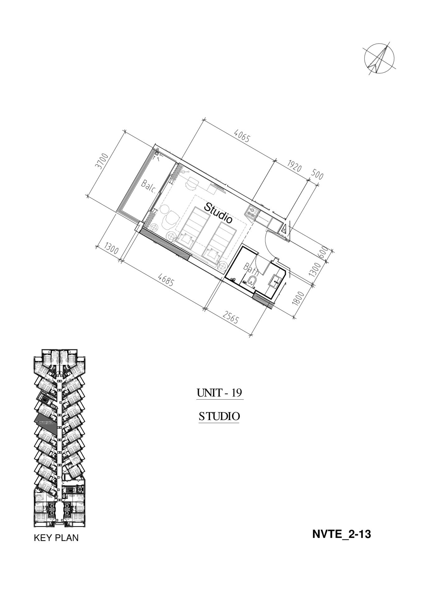 Floor plan — Studio
