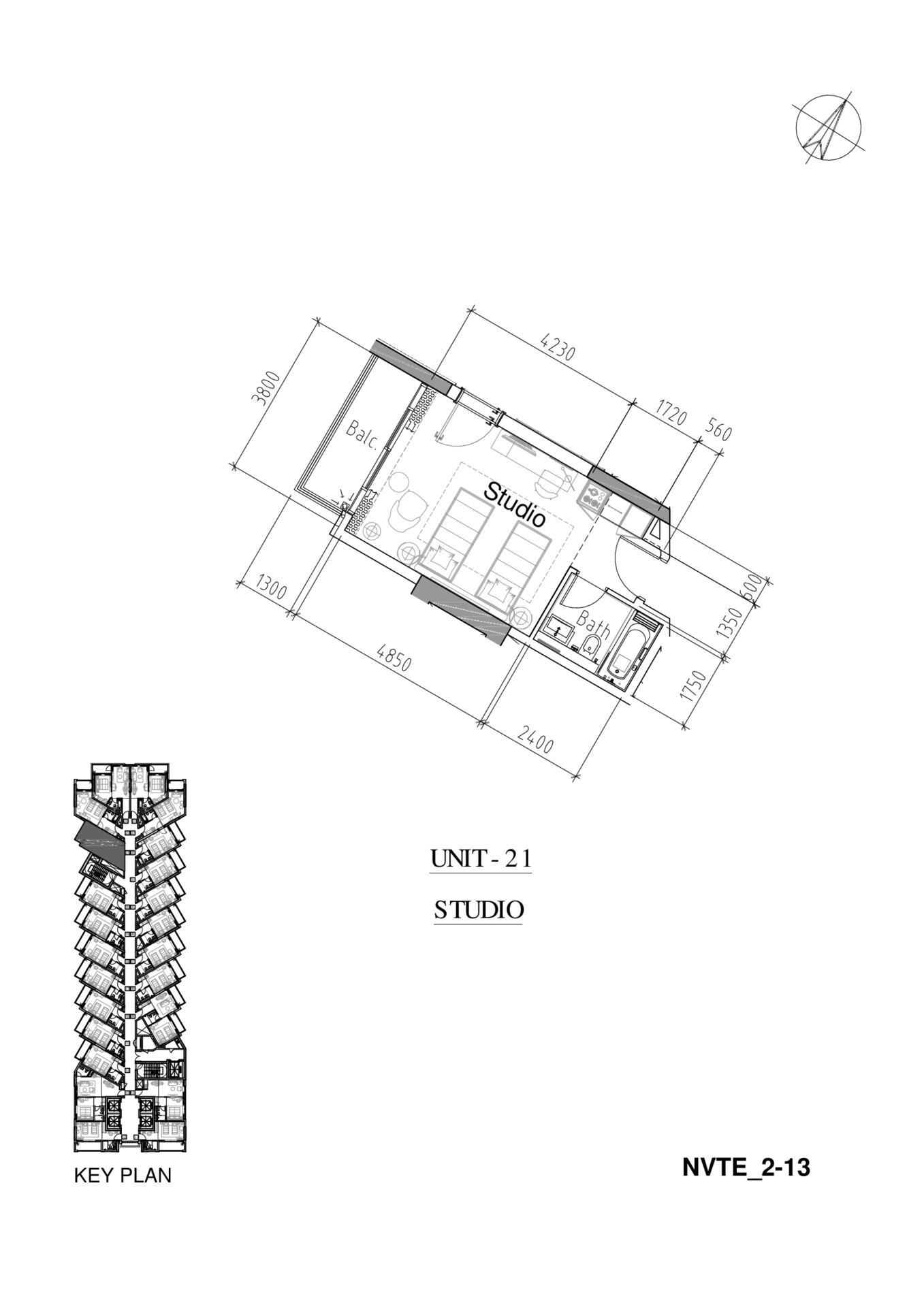 Floor plan — Studio