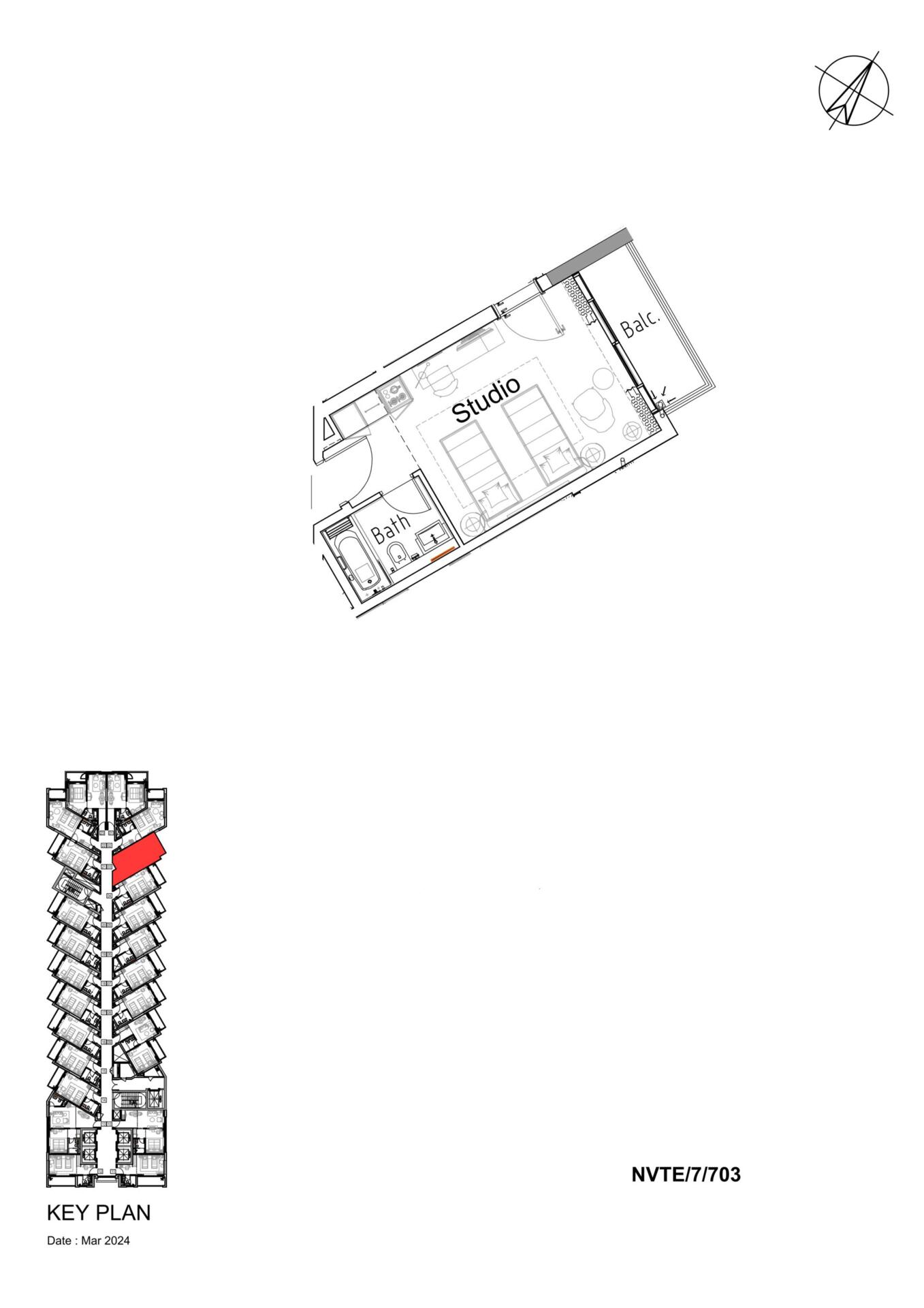 Floor plan — Studio
